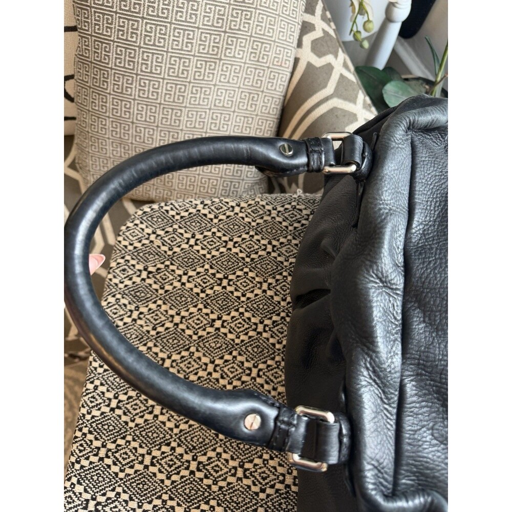 Rare Marc by Marc Jacobs $498 Black Classic Leather Satchel Purse - Picture 9 of 16